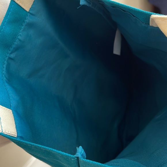 NWT Kiehl’s Janine Rewell Teal Limited Edition Tote Bag - Picture 4 of 8